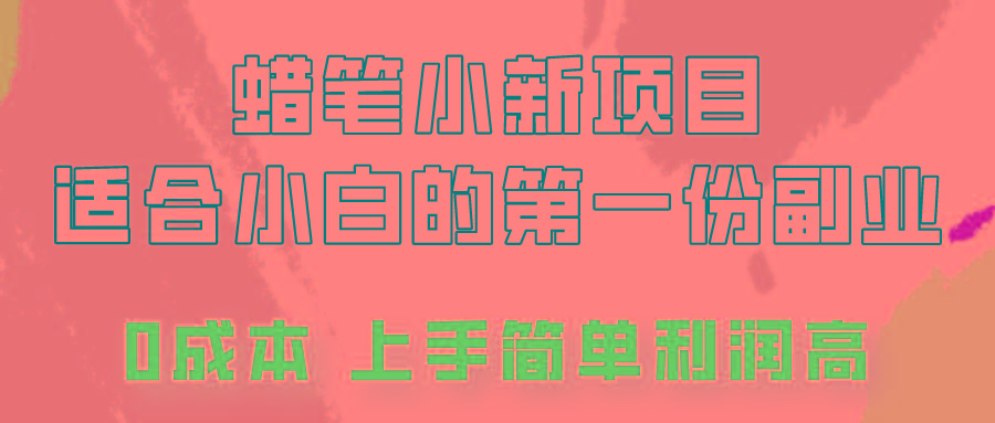 蜡笔小新项目拆解，0投入，0成本，小白一个月也能多赚3000+-有道资源网