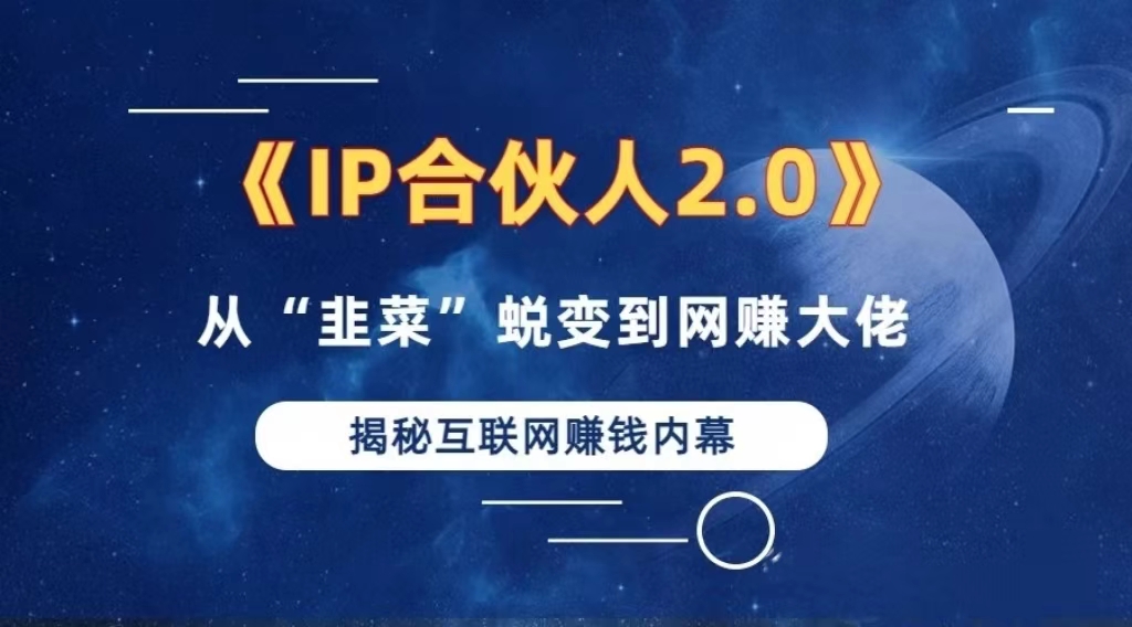 2024如何通过”知识付费“卖项目年入”百万“卖项目合伙人IP孵化训练营-有道资源网