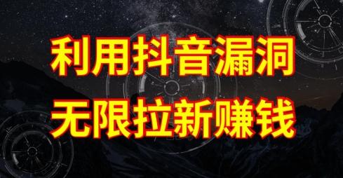 利用抖音链接漏洞，无限拉新赚钱【漏洞原理+操作流程】【揭秘】-有道资源网