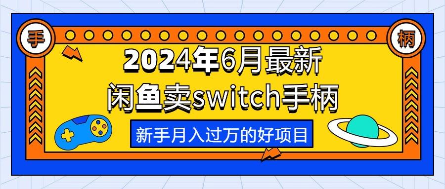 2024年6月最新闲鱼卖switch游戏手柄，新手月入过万的第一个好项目-有道资源网