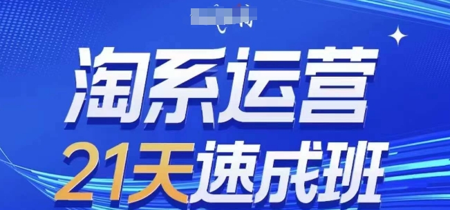 淘系运营21天速成班(更新24年8月)，0基础轻松搞定淘系运营，不做假把式-有道资源网