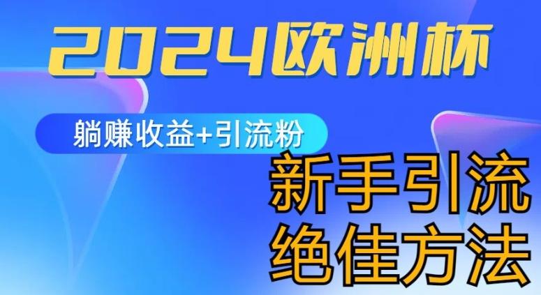 2024欧洲杯风口的玩法及实现收益躺赚+引流粉丝的方法，新手小白绝佳项目【揭秘】-有道资源网