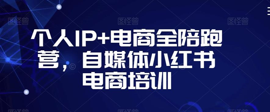 个人IP+电商全陪跑营，自媒体小红书电商培训-有道资源网