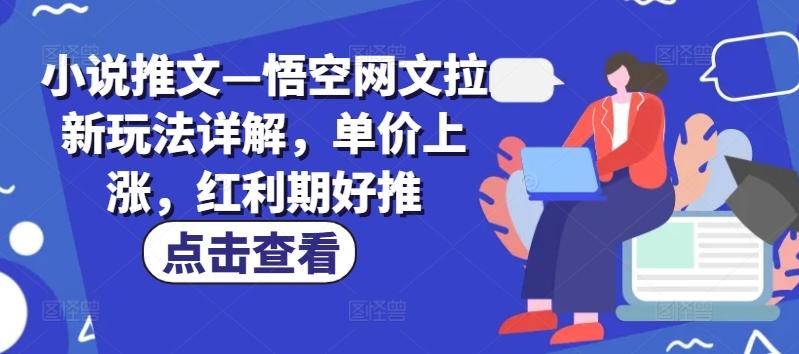 小说推文—悟空网文拉新玩法详解，单价上涨，红利期好推-有道资源网