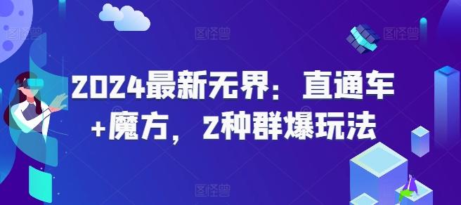 2024最新无界：直通车+魔方，2种群爆玩法-有道资源网