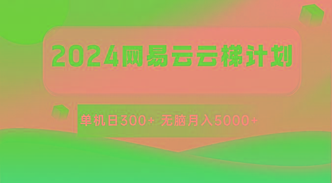 2024网易云云梯计划 单机日300+ 无脑月入5000+-有道资源网