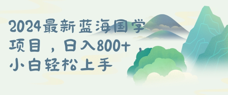 国学项目，长期蓝海可矩阵，从0-1的过程【揭秘】-有道资源网