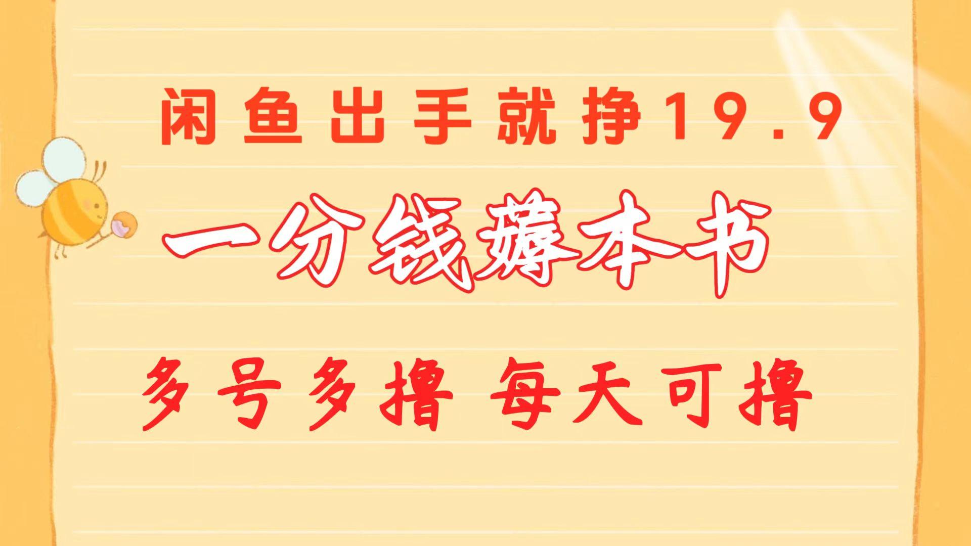 一分钱薅本书 闲鱼出售9.9-19.9不等 多号多撸  新手小白轻松上手-有道资源网