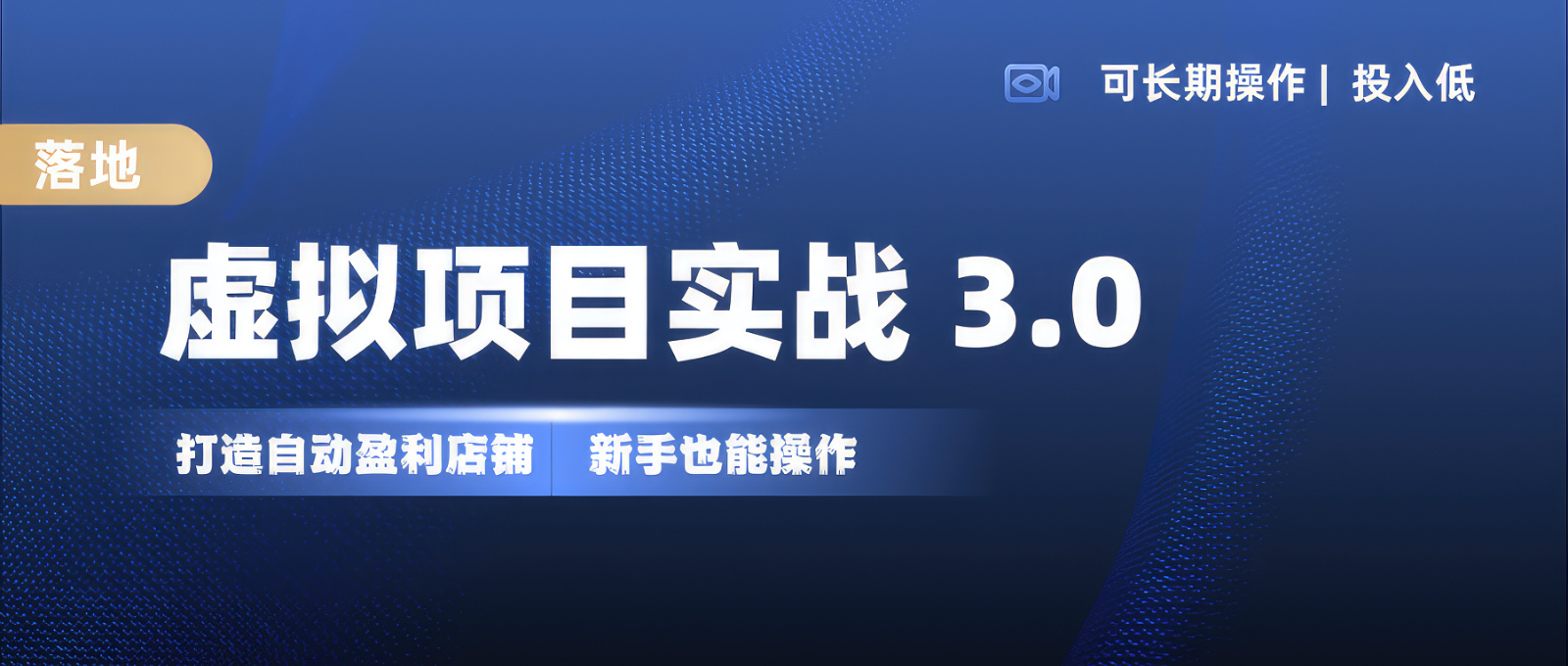 虚拟项目实操落地 3.0,新手轻松上手，单品月入1W+-有道资源网