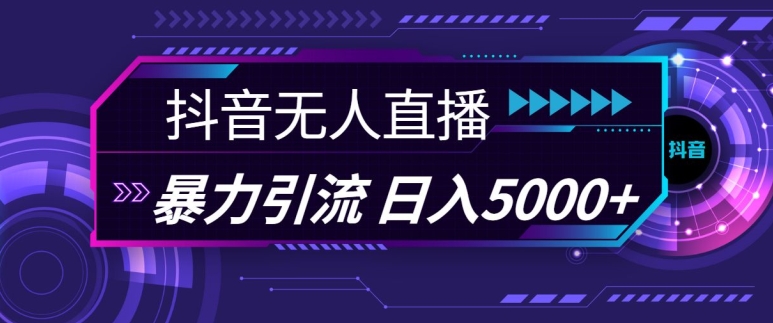 抖音快手视频号全平台通用无人直播引流法，利用图片模板和语音话术，暴力日引流100+创业粉【揭秘】-有道资源网