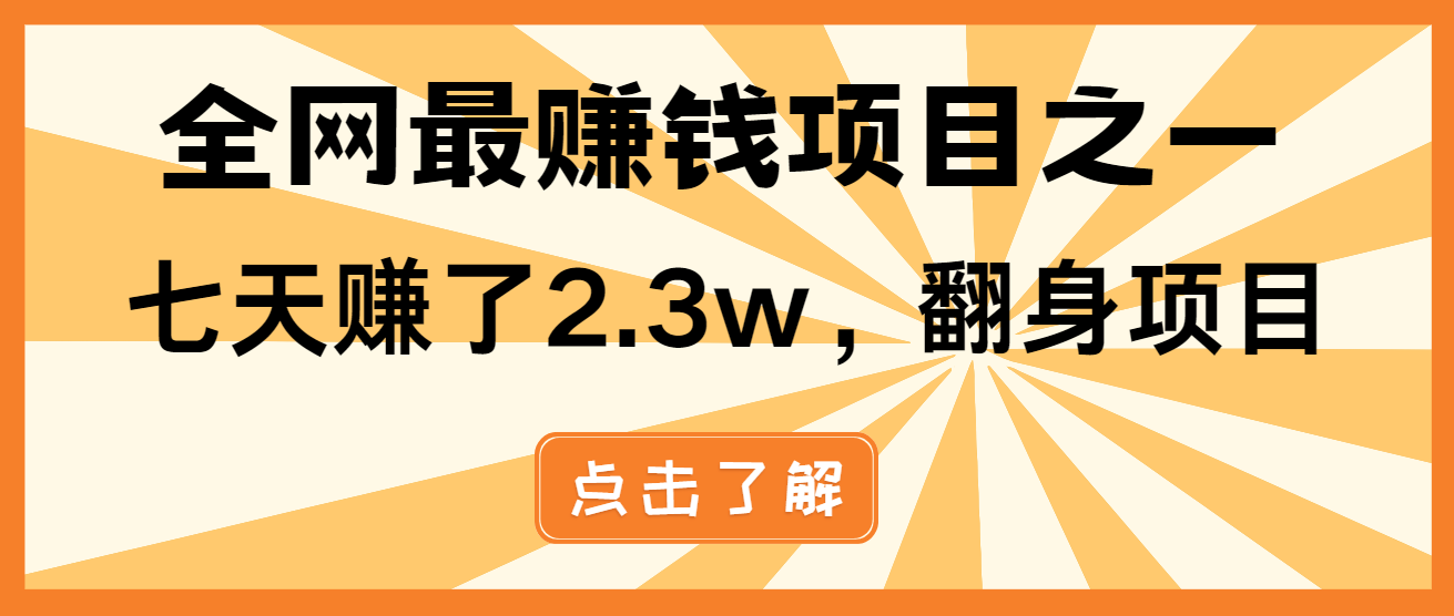 小白必学项目，纯手机简单操作收益非常高!年前翻身！-有道资源网