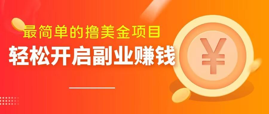 最简单无脑的撸美金项目，操作简单会打字就行，迅速上车【揭秘】-有道资源网