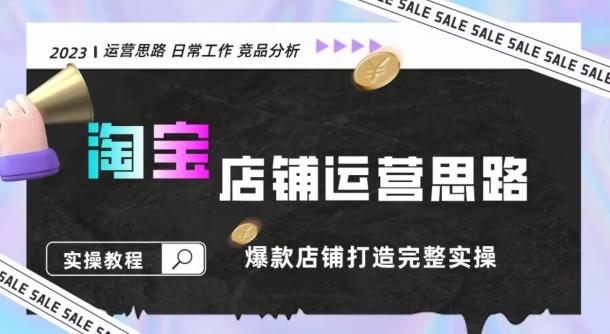 2023淘宝店铺运营全攻略：竞品分析，打造爆款店铺完整实操（附运营思维素材）-有道资源网