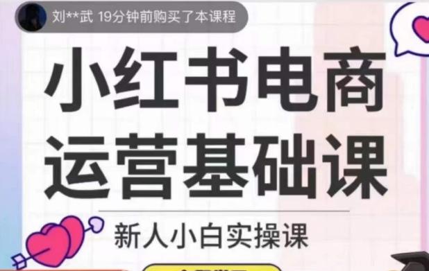 小红书电商运营基础课，新人小白实操课-有道资源网