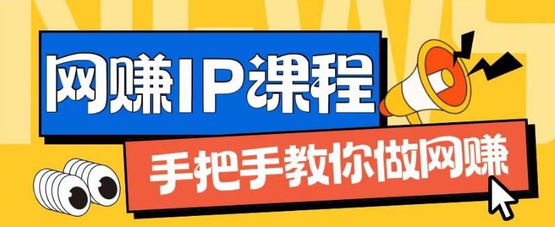 ip合伙人打造1.0，从0到1教你做网创，实现月入过万【揭秘】-有道资源网