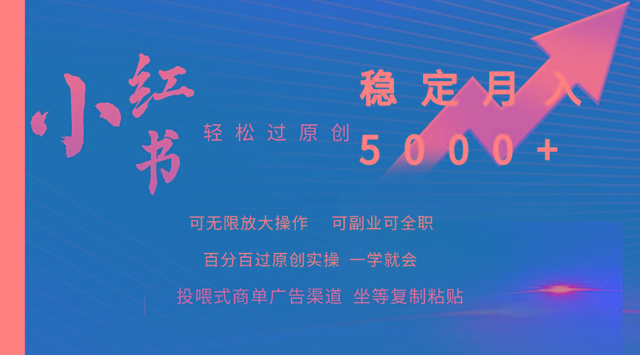 (9792期)小红书轻松过原创稳定月入5000+-有道资源网