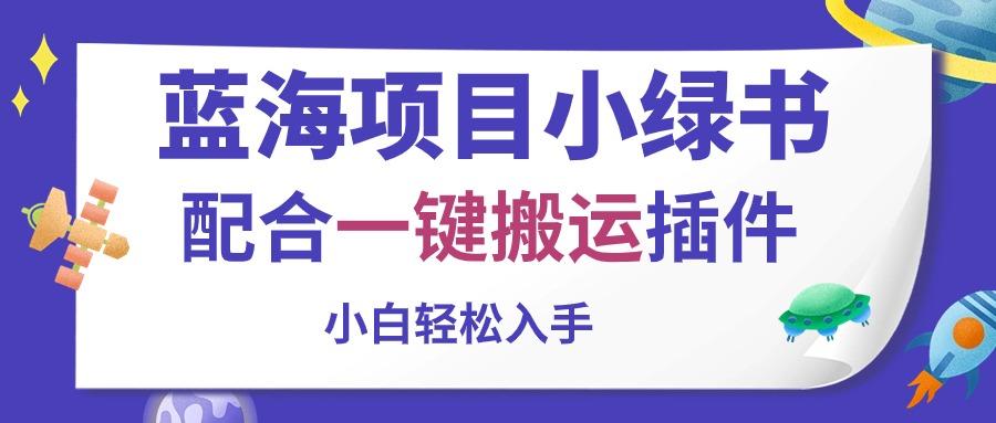 蓝海项目小绿书，配合一键搬运插件，小白轻松入手-有道资源网