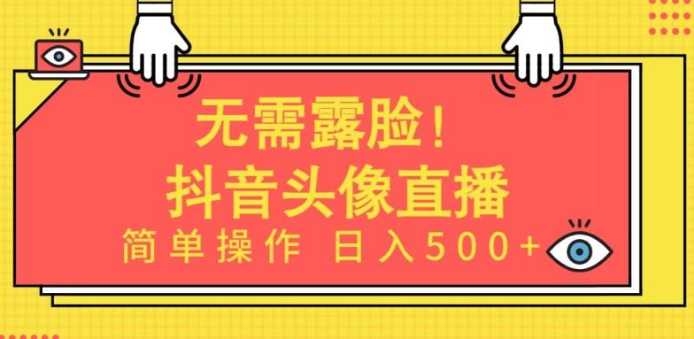 无需露脸，Ai头像直播项目，简单操作日入500+【揭秘】-有道资源网