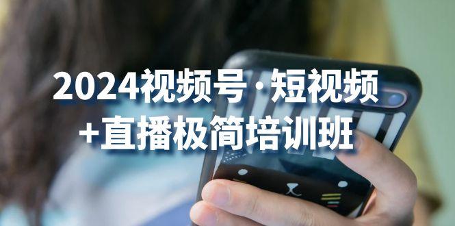 2024视频号·短视频+直播极简培训班：抓住视频号风口，流量红利-有道资源网