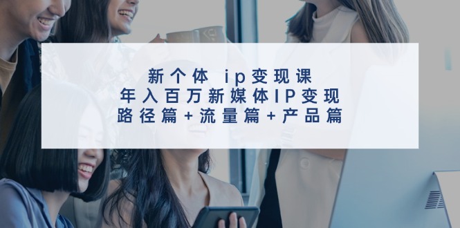 新个体ip变现课，年入百万新媒体IP变现，路径篇+流量篇+产品篇-有道资源网