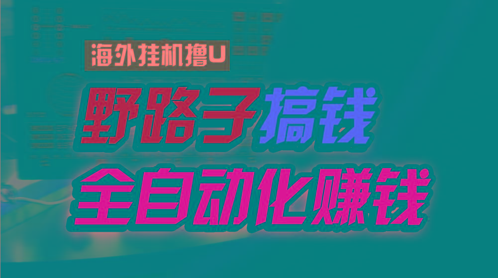 海外挂机撸U新平台，日赚8-15美元，全程无人值守，可批量放大，工作室内…-有道资源网