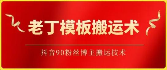 老丁模板搬运术：抖音90万粉丝博主搬运技术【揭秘】-有道资源网