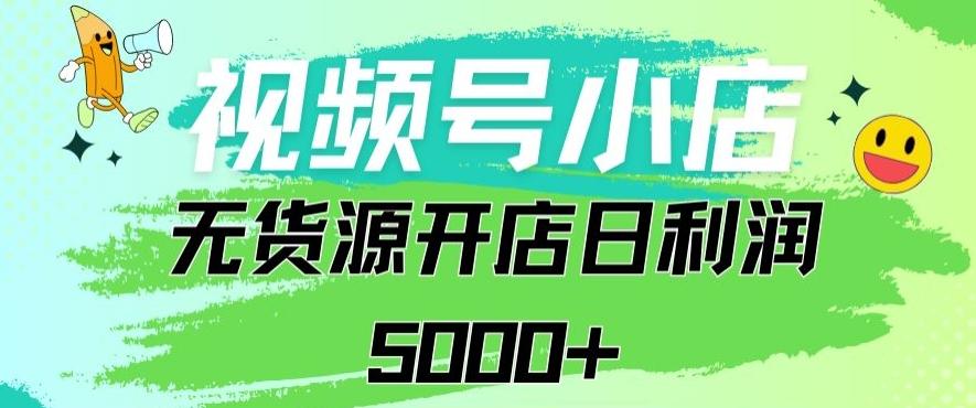 视频号无货源小店从0到1日订单量千单以上纯利润稳稳5000+【揭秘】-有道资源网