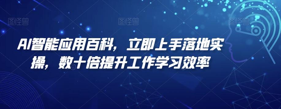 AI智能应用百科，​立即上手落地实操，数十倍提升工作学习效率-有道资源网