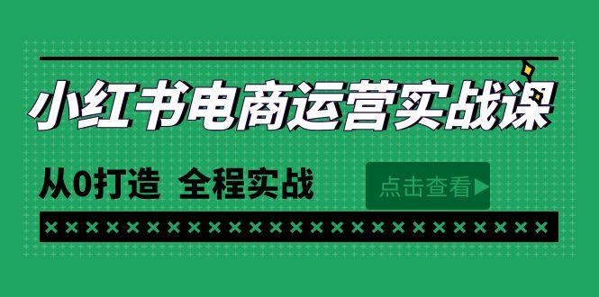 (9946期)最新小红书·电商运营实战课，从0打造  全程实战(65节视频课)-有道资源网