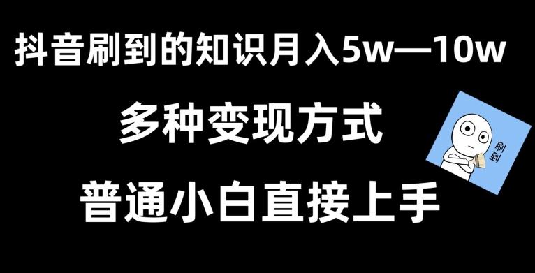 抖音刷到的知识，每天只需2小时，日入2000+，暴力变现，普通小白直接上手【揭秘】-有道资源网