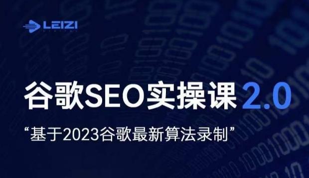 雷子·谷歌SEO 2.0实战课，独立站询盘自由必备，基于2023谷歌最新算法录制-有道资源网