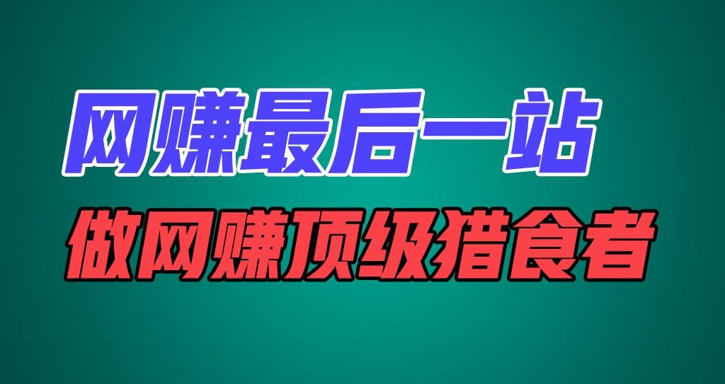 网赚最后一站，卖项目，做网赚顶级猎食者-有道资源网