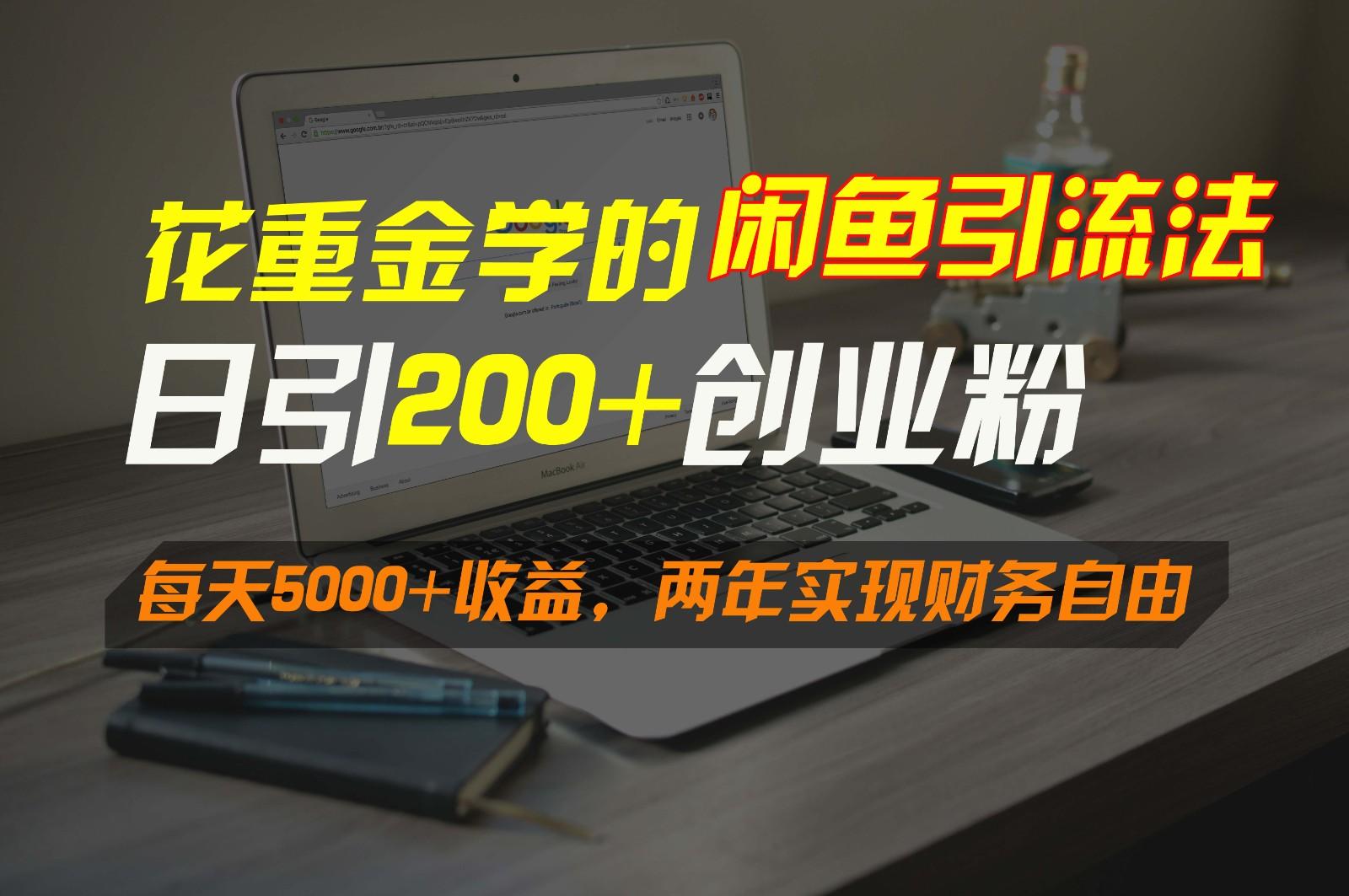 花重金学的闲鱼引流法，日引流300+创业粉，每天5000+收益，两年实现财务自由-有道资源网