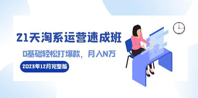 21天淘系运营-速成班2023年12月完整版：0基础轻松打爆款，月入N万-110节课-有道资源网