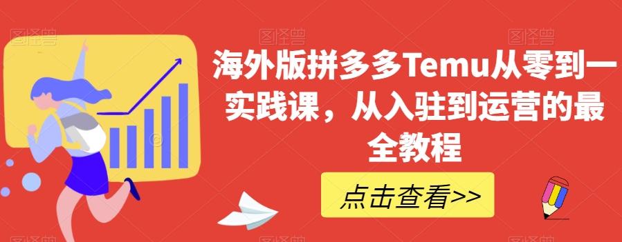 海外版拼多多Temu从零到一实践课，从入驻到运营的最全教程-有道资源网