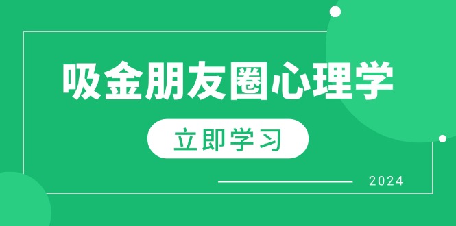 朋友圈吸金心理学：揭秘心理学原理，增加业绩，打造个人IP与行业权威-有道资源网