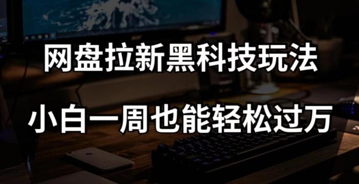 网盘拉新黑科技玩法，小白一周也能轻松过万【全套视频教程+黑科技】【揭秘】-有道资源网