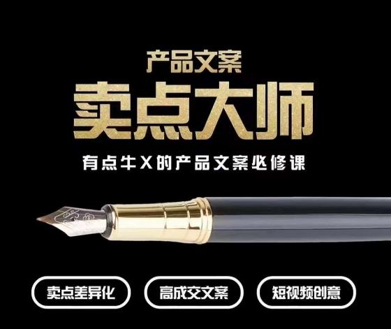 产品文案【卖点大师】高转化电商，有点牛X的产品文案必修课-有道资源网