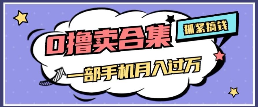 0撸项目月入过万，售卖全套ai工具合集，一单29.9元，一部手机即可【揭秘】-有道资源网