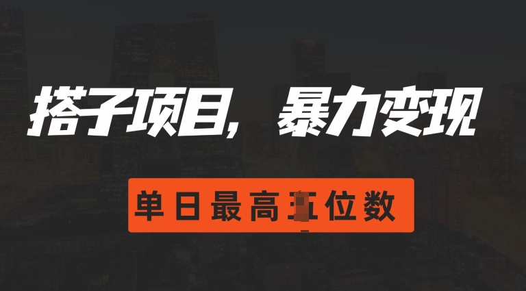 2024搭子玩法，0门槛，暴力变现，单日最高破四位数【揭秘】-有道资源网