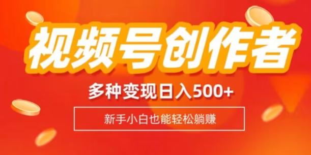 视频号创作者计划，多种变现方式，日入500+【内附1080g视频素材】-有道资源网