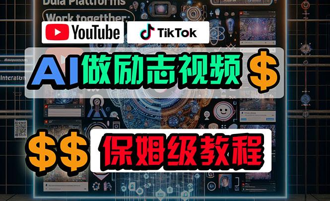 利用AI制作励志视频，在YouTube和TikTok赚钱，小白可做(附工具-有道资源网