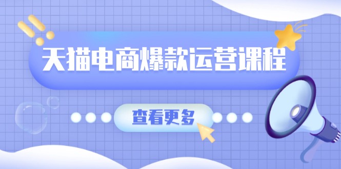 天猫电商爆款运营课程，爆款卖点提炼与流量实操，多套模型全面学习-有道资源网