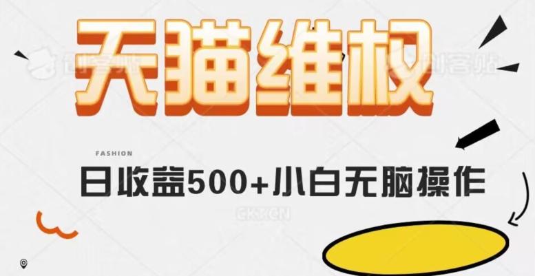 天猫维权，日收益500+小白简单无脑操作每天动动手就可以【仅揭秘】-有道资源网