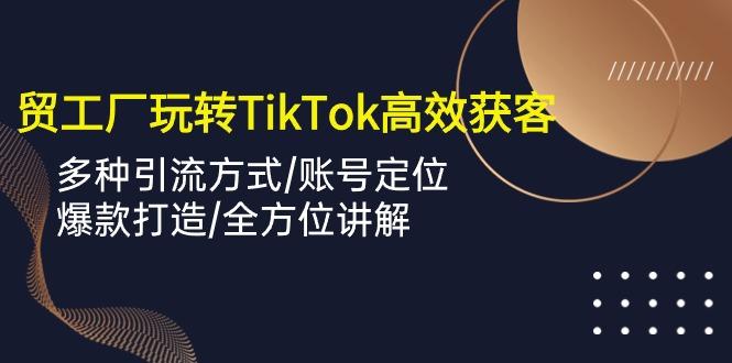 外贸工厂玩转TikTok高效获客，多种引流方式/账号定位/爆款打造/全方位讲解-有道资源网