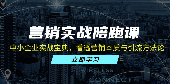 营销实战陪跑课：中小企业实战宝典，看透营销本质与引流方法论-有道资源网