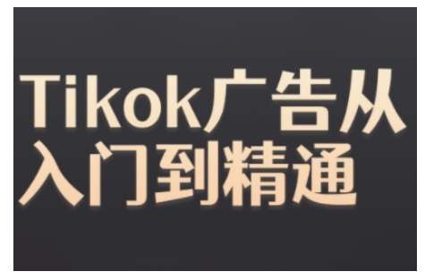 Tiktok Ads实操教程，Tiktok广告从入门到精通-有道资源网