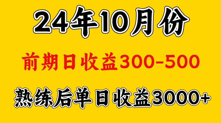 高手是怎么赚钱的.前期日收益500+熟练后日收益3000左右-有道资源网