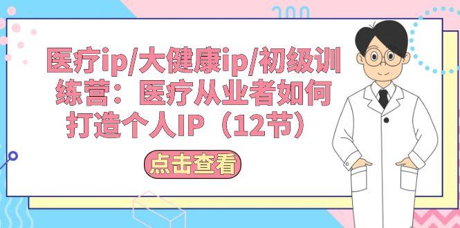 医疗ip/大健康ip/初级训练营：医疗从业者如何打造个人IP(12节-有道资源网