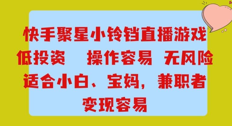 快手小铃铛游戏项目，低投入零风险，操作简单变现快-有道资源网